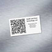 Aangepaste QR-code gekoppeld aan je website Magnetisch Visitekaartje (Voorbeeld)
