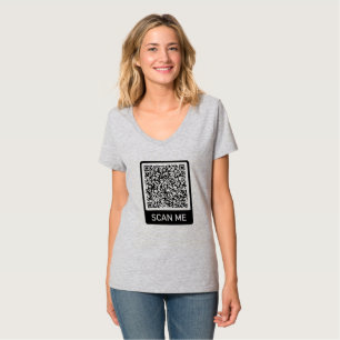 Aangepaste QR-code gepersonaliseerd T-shirt