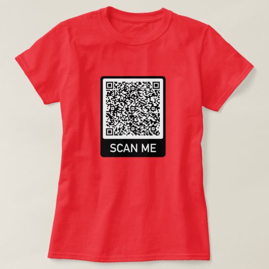 Aangepaste QR-code gepersonaliseerd uw T-shirt cad (Design voorkant)