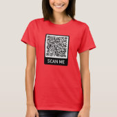 Aangepaste QR-code gepersonaliseerd uw T-shirt cad (Voorkant)