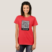 Aangepaste QR-code gepersonaliseerd uw T-shirt cad (Voorkant volledig)