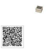 Aangepaste QR-code Gepersonaliseerde Rubber Stamp Rubberstempel (Gestempeld)