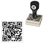 Aangepaste QR-code gepersonaliseerde scannable web Rubberstempel (Gestempeld)