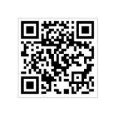 Aangepaste QR-code gepersonaliseerde scannable web Rubberstempel (Afrduk)