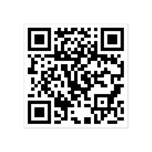 Aangepaste QR-code gepersonaliseerde scannable web Rubberstempel (Afrduk)