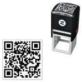 Aangepaste QR-code gepersonaliseerde scannable web Zelfinktende Stempel (In situ)