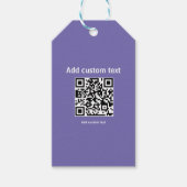 aangepaste QR-code gepersonaliseerde website  Cadeaulabel (Voorkant)