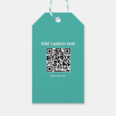 aangepaste QR-code gepersonaliseerde website rode  Cadeaulabel (Voorkant)