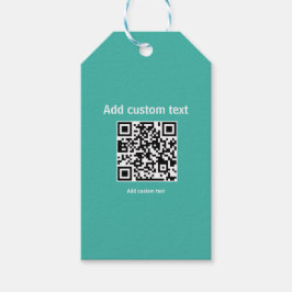 aangepaste QR-code gepersonaliseerde website rode  Cadeaulabel