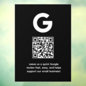 Aangepaste QR-code | Google Reviews Zakelijke Weer Raamsticker (Vel 3)