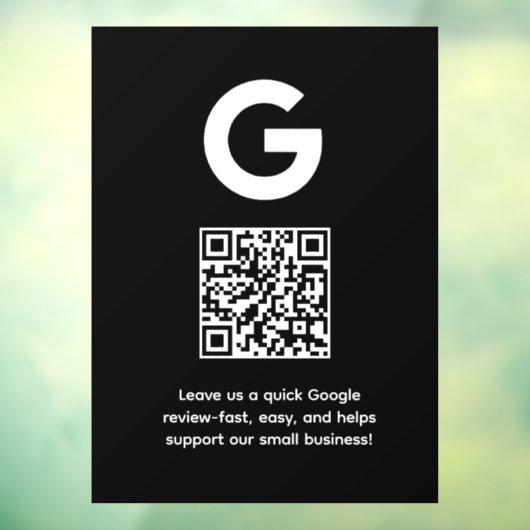 Aangepaste QR-code | Google Reviews Zakelijke Weer Raamsticker (Vel 3)