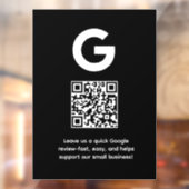 Aangepaste QR-code | Google Reviews Zakelijke Weer Raamsticker (Vel 2)