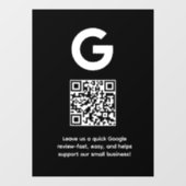 Aangepaste QR-code | Google Reviews Zakelijke Weer Raamsticker (Vel)