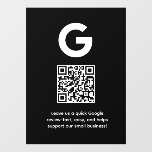Aangepaste QR-code | Google Reviews Zakelijke Weer Raamsticker (Vel)