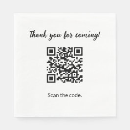 Aangepaste QR-code Hartelijk dank voor komst Servet