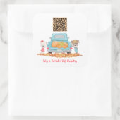 Aangepaste QR Code Herfst Pompoen Thema Gift Regis Vierkante Sticker (Tas)