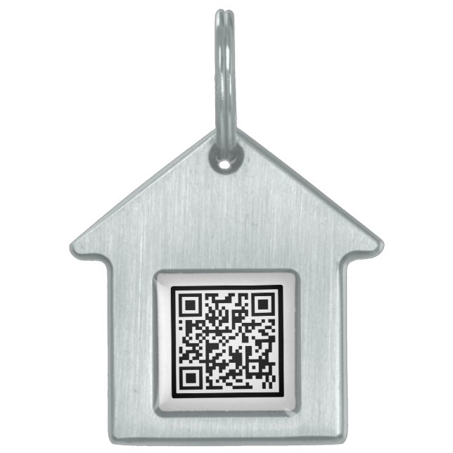 Aangepaste QR-code huisdier-ID-profiel  Huisdieren Naamplaatje (Voorkant)
