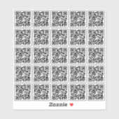 Aangepaste QR-code in viylSticker Sticker (Vel)