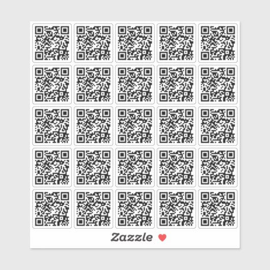 Aangepaste QR-code in viylSticker Sticker (Vel)