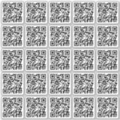 Aangepaste QR-code in viylSticker Sticker (Voorkant)