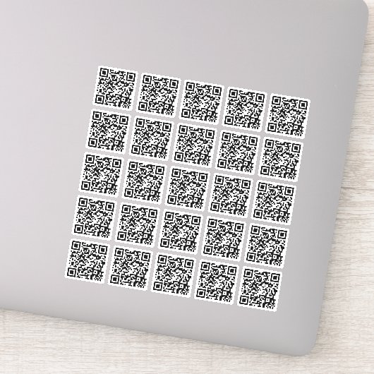 Aangepaste QR-code in viylSticker Sticker (Detail)