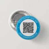 Aangepaste QR Code Info Aangepaste tekst en kleure Ronde Button 3,2 Cm (Voorkant /achterkant)
