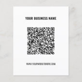 Aangepaste QR Code Info en tekst flyer - Kies kleu (Voorkant)