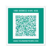 Aangepaste QR Code Info Naam Website Zelfinkkend S Zelfinktende Stempel (Design)