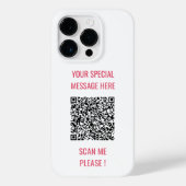 Aangepaste QR Code Info Tekst Verrassend iPhone Ca Case-Mate iPhone Case (Achterkant)