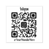 Aangepaste QR-code Inheems Rubber Stempel (Design)