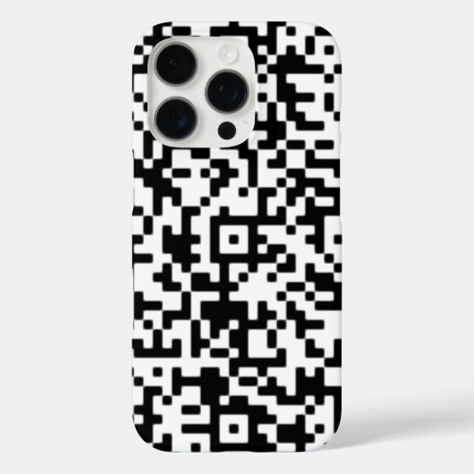 Aangepaste QR-code iPhone Case (Achterkant)