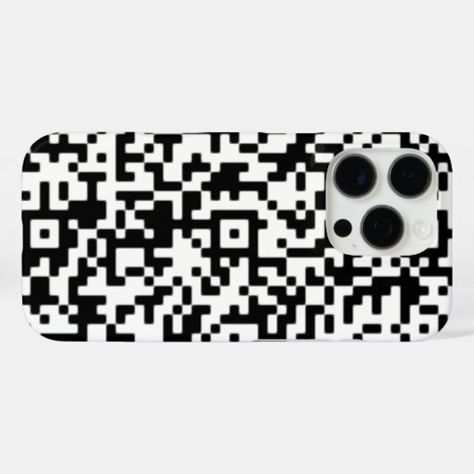 Aangepaste QR-code iPhone Case (Achterkant (horizontaal))