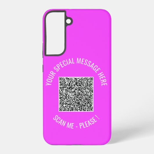Aangepaste QR-code Je speciale berichtgeving Moder Samsung Galaxy Hoesje (Achterkant)