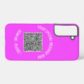Aangepaste QR-code Je speciale berichtgeving Moder Samsung Galaxy Hoesje (Achterkant horizontaal)