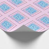 Aangepaste QR-code Jellybean Kleur Kader Cadeau Re Cadeaupapier (Hoek)