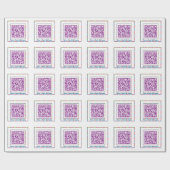 Aangepaste QR Code Jellybean Kleur Lijst Gift Regi Cadeaupapier (Vlak)