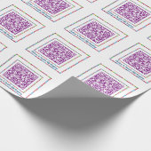 Aangepaste QR Code Jellybean Kleur Lijst Gift Regi Cadeaupapier (Hoek)