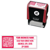 Aangepaste QR-code Jouw namen Adres Zelfinking Sta Zelfinktende Stempel (In situ)
