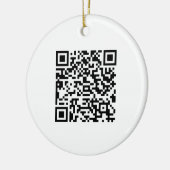 Aangepaste QR-code Keramisch Ornament (Links)