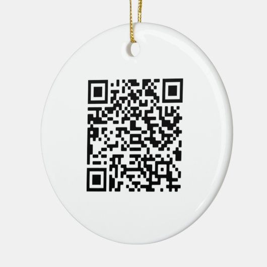 Aangepaste QR-code Keramisch Ornament (Links)