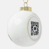 Aangepaste QR-code Keramische Bal Ornament (Links)