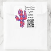 Aangepaste QR-code kleine onderneming promotie Cal Vierkante Sticker (Tas)