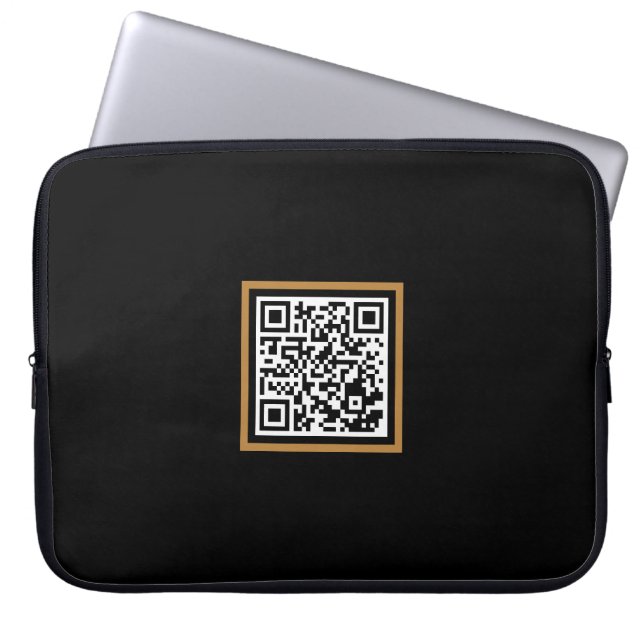 Aangepaste QR Code Laptop Mouw voor Brand Promotie Laptop Sleeve (Voorkant)