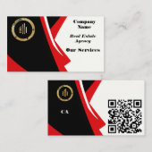 Aangepaste QR-code levendig professioneel Visitekaartje (Voorkant / Achterkant)