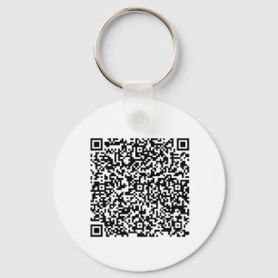 Aangepaste QR-code & Logo Business Branding Sleutelhanger
