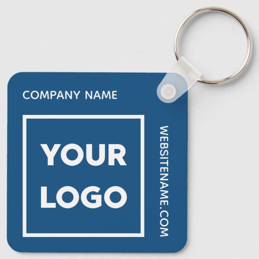 Aangepaste QR-code Logo en tekst bedrijfskleding b Sleutelhanger (Achterkant)