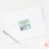 AANGEPASTE QR-CODE LOGO FOTO PRODUCTBESCHRIJVING VIERKANTE STICKER (Envelop)