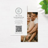 Aangepaste QR Code Logo Foto-Visitekaartjes Visitekaartje (Bureau)