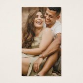 Aangepaste QR Code Logo Foto-Visitekaartjes Visitekaartje (Achterkant)