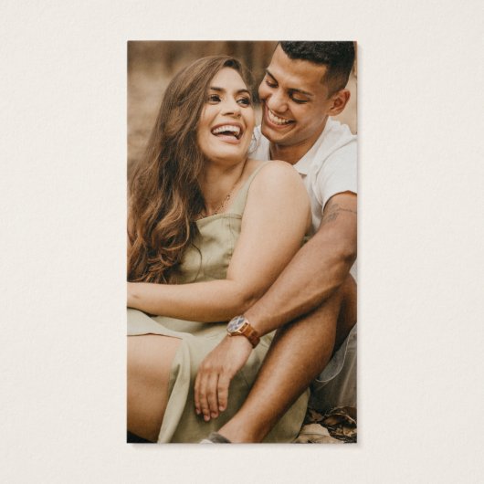 Aangepaste QR Code Logo Foto-Visitekaartjes Visitekaartje (Achterkant)